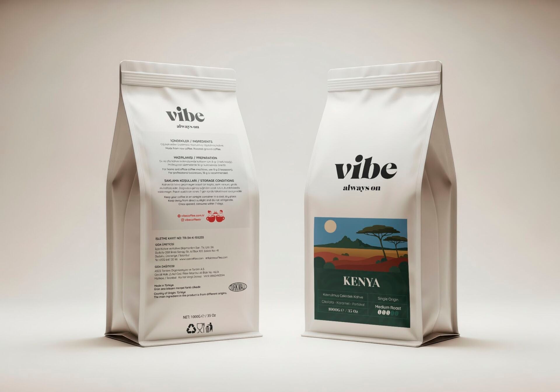 Kenya Çekirdek Kahve 1 kg
